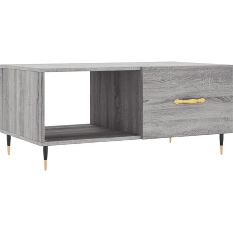 Maison Exclusive - Couchtisch Grau Sonoma 90x50x40 cm Holzwerksto