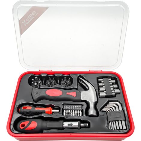 Coffret à outils multifonctionnel, en acier au chrome-vanadium, kit de réparation manuel, adapté aux électriciens et aux particuliers, durable et complet.