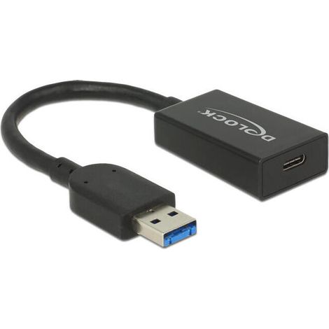 Adaptador DeLOCK USB 3.1 Gen 2 Tipo A a USB Tipo C 15 cm