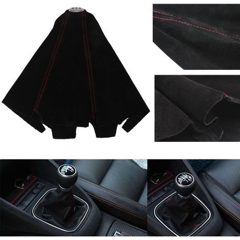 Trade Shop - Funda Universal De Polipiel Antipolvo Para Palanca De Cambios De Coche -