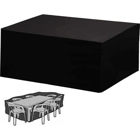 Housse de protection imperméable pour meubles jardin table et chaises contre le vent la poussière x cm 200 160 70 (1/4)