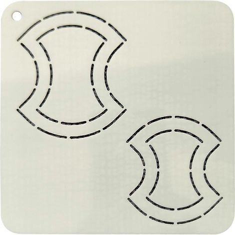 Pochoir de couture en plastique de qualité supérieure, pochoir de matelassage à structure plastique, outils de couture professionnels pour le bricolage (1/4)