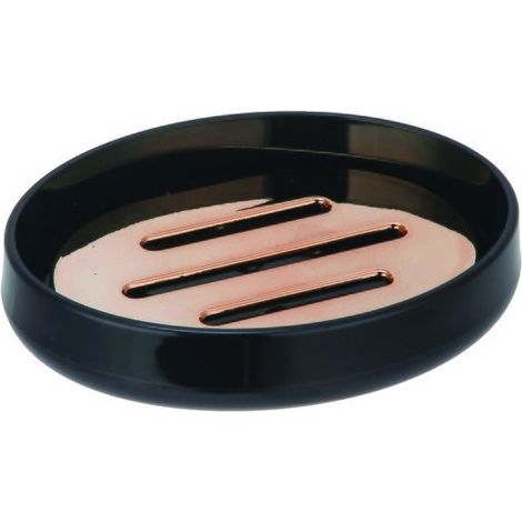 Porte Savon LENA Noir et cuivré MSV (1/3)