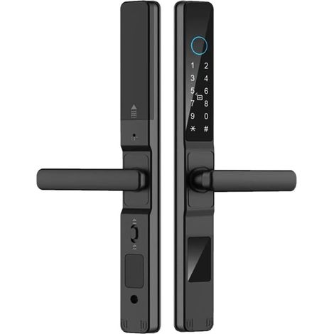 Application WiFi Tuya APPLAPIER SMART ALUMINUM PORTE de PORTE de PORTE ENGRENCE DU BIOMÉTRIE BIOMÉTRIPHÉE DIGMINE ÉLECTRONIQUE LORVER ÉLECTRONIQUE PORTE de SLIFFICATION LOR (1/5)