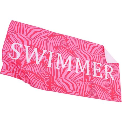 Summer Printed Beach Towel, Microfiber, Quick Drying, Pink (1/5)