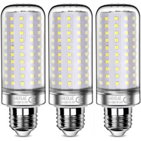 26 W LED bulb, 200 W equivalent incandescent, 3000 lm, cool white 6000 K, E27 Edison screw base, pack of 3 [Energy Class E] (1/4)