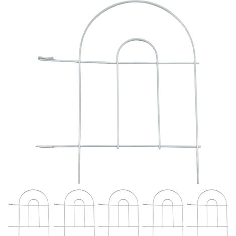 Metall-Garteneinfassung, 6-teilig, klassisches Bogendesign