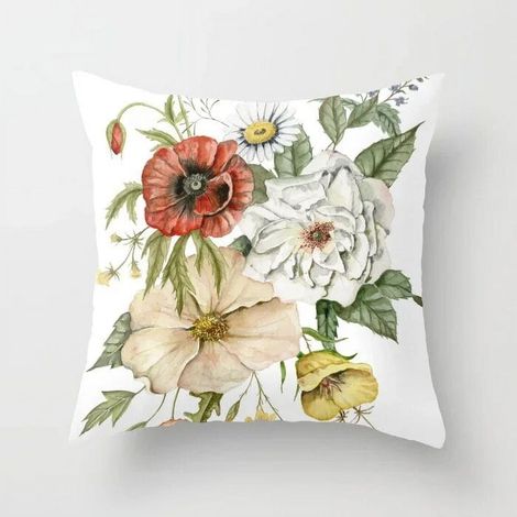 Taie D'oreiller Coton Linen - Double Face - Pour Canapé Chaise Lit Bureau Extérieur - 40x40 cm - 1 Pièce (1/5)
