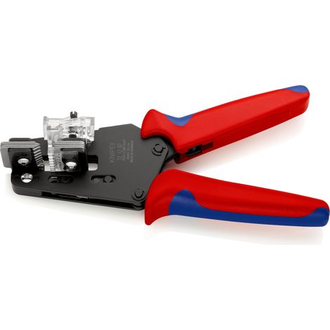 KNIPEX 12 12 02 Spelacavi di precisione con lame sagomate con manici multicomponente brunita 195 mm