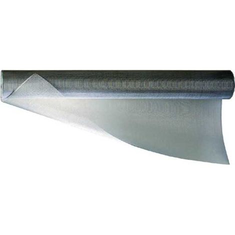 BLINKY 72206 EXT 18X16 Tela Zanzariera Alluminio Extra Rigida Rotolo 30 m Altezza 60 cm colore Alluminio