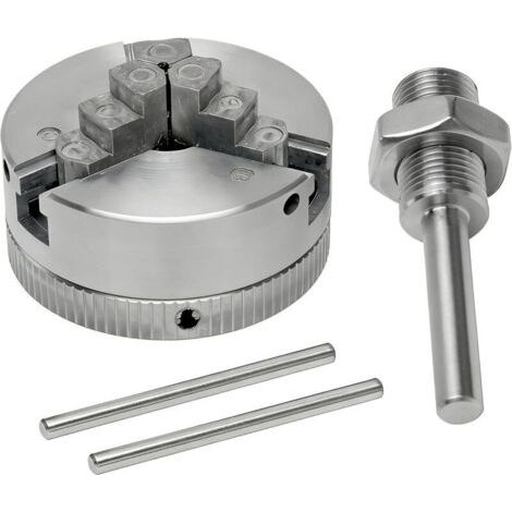 Mandrin Tour a Bois à 3 Mâchoire, M12  1 Mini Mandrin Perceuse en Alliage de Zinc, 3 Mors Mandrin Manuel Perceuse Électrique Bielle Outil Électrique, pour Travail Bois Métal Machines Outils