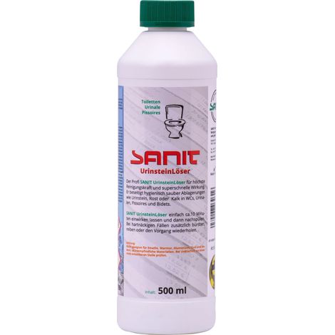 Limpiador urinario 500 ml, desincrustante urinario, limpiador WC, quitar sarro WC (1/5)