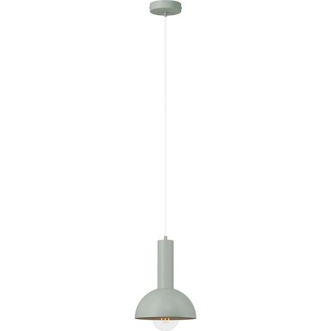 Suspension scandinave VITRUM Sigma Lighting dôme vert sauge 1xE27 15W acier IP20 (1/2)