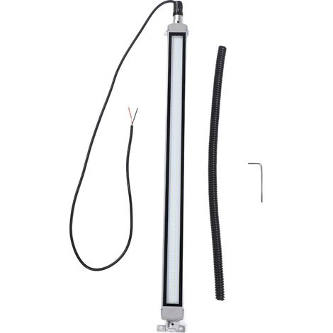 Ortviai Lampe LED pour machine CNC 24 V – 16 W, étanche IP66, tube en aluminium de 50 cm, lumière blanche 6000 K (1/5)