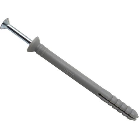 Masonmate 0837M490070 Nylon Hammer-In Fixing 6 x 70mm 100 MAMHF670