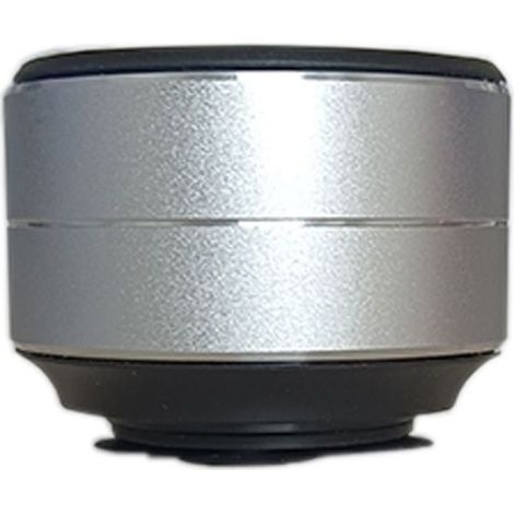 Argent, mini haut-parleur Bluetooth TWS conduction sonore, portable, stéréo HiFi, boîtier métal, autonomie longue (1/4)