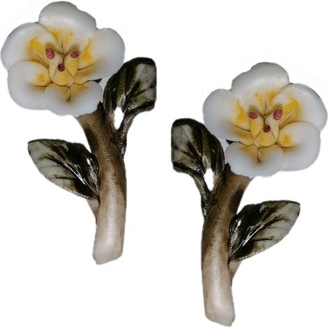 Oggetti da Bomboniera fiore  per matrimonio cresima comunione segnaposto in porcellana dipinto a mano particolare (1/4)