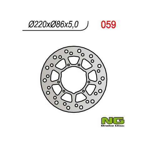 Disco de freno trasero Yamaha XT 600 E '95-'03 XTZ 660 '91-'94 220 mm 4,5 mm