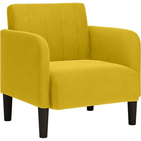 Maison Exclusive - Sessel mit Armlehnen Gelb 54 cm Samt (1/5)