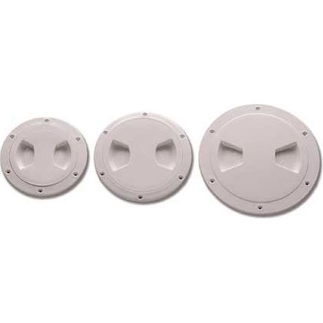 Tappo di ispezione per barca nautica bianco mm 170 con chiusura a rotazione impermeabile