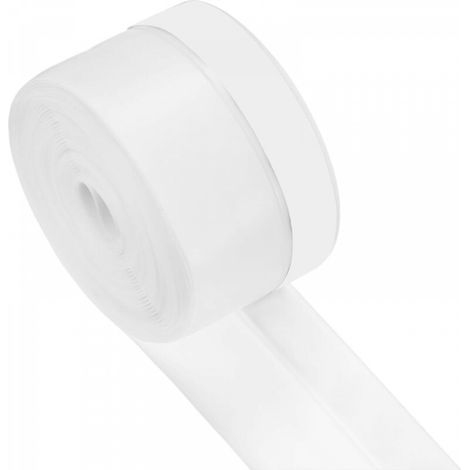 Joint d'étanchéité pour porte, 45 mm, silicone, 5 m, pour joints de fenêtres et portes de douche, ruban adhésif d'étanchéité [blanc] (1/5)