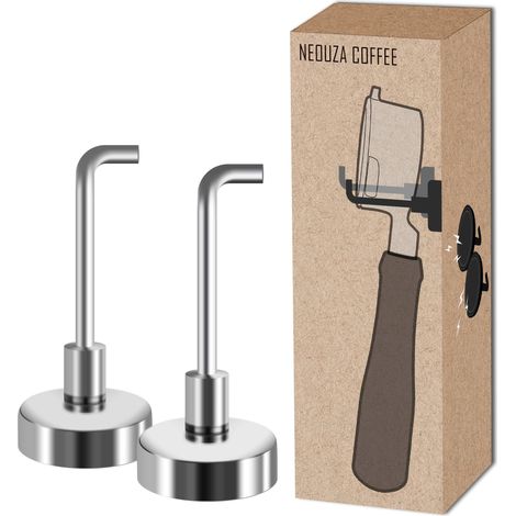 Lot de 2 crochets magnétiques pour machine à café, accessoires de machine à expresso, porte-filtre, aimant puissant pour accrocher, camping, cuisine, lieu de travail (1/5)