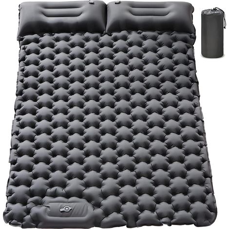 Aufblasbare Campingmatratze: Dicke und leichte Doppel-Luftmatratze für den Outdoor-Einsatz, kompatibel mit (Marke) (1/5)