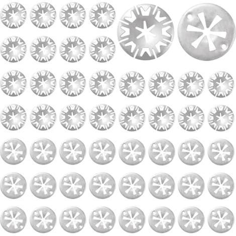 50 Pièces 2 Styles 30mm Clips de Bouclier Thermique, Rondelles de Serrage, Échappement Bouclier Thermique Clip, pour la Plupart des Voitures