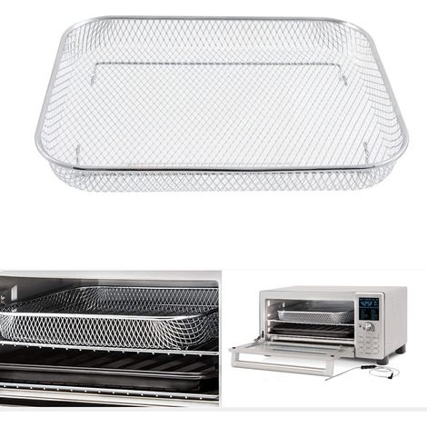 Replacement accessories compatible with Nuwave Bravo XL air fryer baking racks and oven baking baskets. (1/4)
