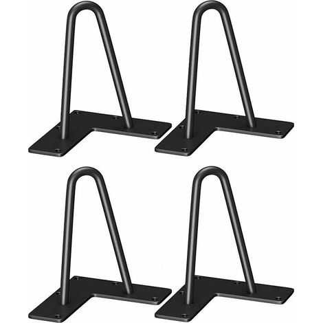4 DIY metal table legs, 10cm long, 9mm diameter furniture legs (1/5)