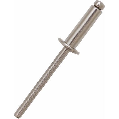 Rivet Acier Inoxydable Argent longueur 20mm diamètre 4.8mm ( Prix pour Sachet de 50 )
