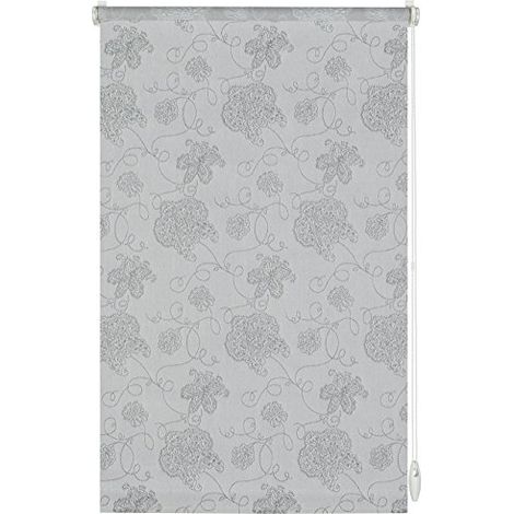 Gardinia Easyfix Tenda a Rullo con Morsetto di Fissaggio o Adesiva, Tessuto, Grigio, 100x150 (1/4)