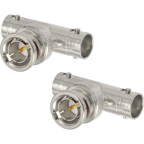 Connecteur Répartiteur BNC 75 Ohm Mâle à Femelle, pour SDI, HD-SDI, Oscilloscope, CCTV, Systèmes de Sécurité, Connecteurs de Moniteur (1/5)