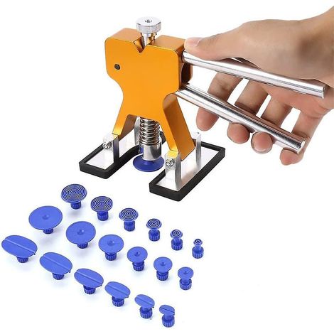 kit De Dbosselage Sans Peinture, Outil De Dbosselage, Comprenant 1 Barre De Dbosselage Double Et 18 Ventouses, Adapt La Carrosserie Des Voitures,