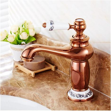 Golden Bridge Black Hot/Cold Bathroom and Kitchen Faucet Modern Vintage Renovation Mixer (1/5)