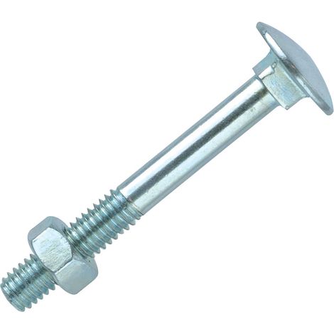 Boulon tête ronde collet carré - Vendu par 100 - Diametre : 8 - Longueur : 60 - Conditionnement : 100 - GFD