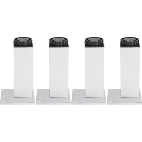 4 verstellbare, quadratische Sofabeine aus Aluminiumlegierung, 120-mm-Möbelbein, Schrankbeschläge (1/5)