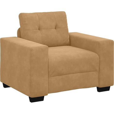 vidaXL Divano Sedia Marrone 60 cm Velluto (1/5)