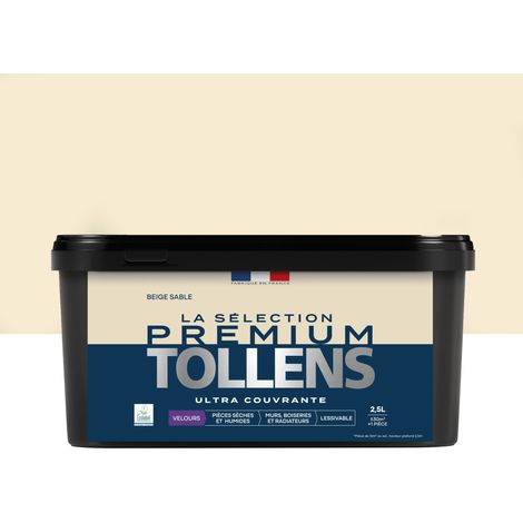 Tollens - Peinture intérieure couleurs - La Sélection Premium Velours - Ultra Couvrante - Beige Sable 2,5 L - 30m² (1/5)