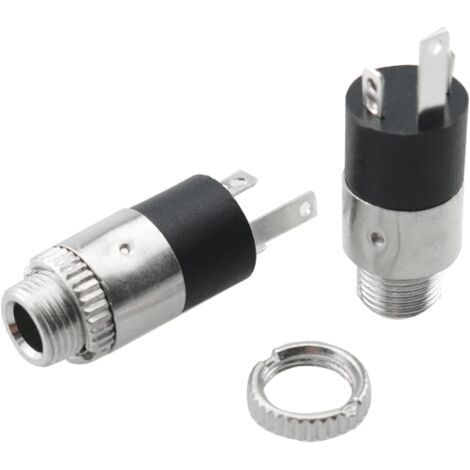 BUNTHAUS 15 Pcs Prise stéréo Femelle 3,5 mm, connecteur 1/8\" à Montage sur Panneau avec écrous de Blocage  Prise Audio Casque 3,5 mm (1/4)