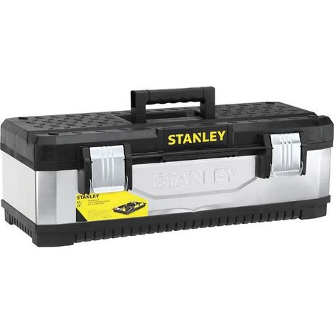 Stanley 1-95-618 Galvanised Metal Heavy Duty Lockable Toolbox 20"" 50cm STA195618 (1/10)