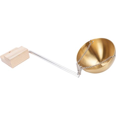 Bol à huiles essentielles en acier inoxydable doré, diffuseur de parfum rond de 12 cm, porte-gobelet pour sauna et spa (1/5)
