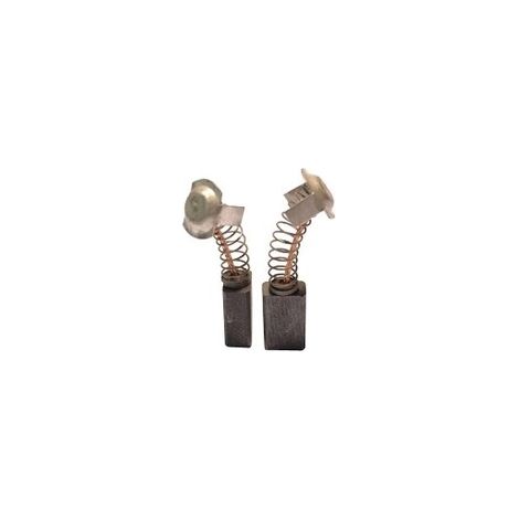 Juego de 2 carbones adaptables para Hitachi. Dimensiones: 7 x 11 x 17 mm.