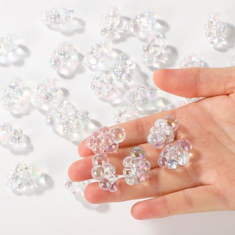 30pcs Mini Grappes de Bulles, Petites Fausses Bulles Miniatures Accessoires pour Maison de Poupée Décoration à Bulle pour Baignoire Bijoux (1/5)