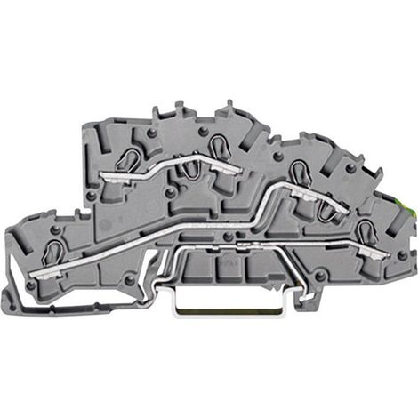 WAGO 2003-7645 Installationsetagenklemme 5.20 mm Zugfeder Belegung: L, L, PE Grau 1 St. (1/2)