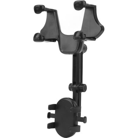 Support téléphone rétroviseur voiture, support multifonction stable fixation solide, support GPS portable pour auto (1/5)