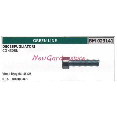 Tornillo de cabeza cilíndrica M6x25 engranaje cónico par GREENLINE desbrozadora CG 430BN 023141