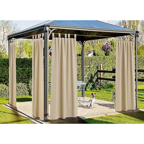 Tenda Gazebo 160x270 Per Esterno Passanti Con Bottoni Springfield Tinto Unita, misuraSpringfieldcoloreGrigio
