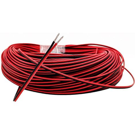 1 câble audio de 20 m de long, fil de cuivre, câble pour haut-parleurs, gaine PVC-2000.00X0.40X0.20CM