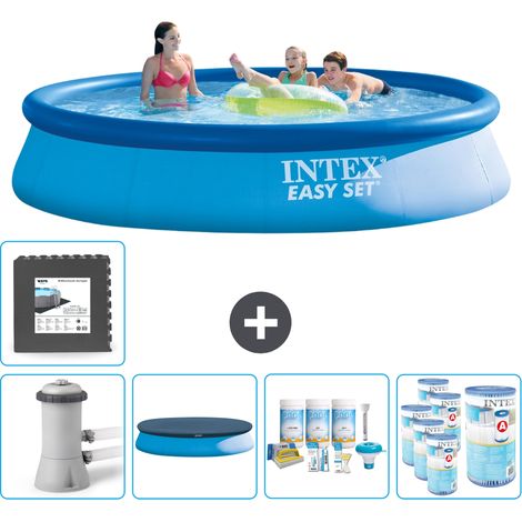 Intex Piscine Easy Set Ronde - 396x84 cm - 6-pièces SCB17 (1/5)